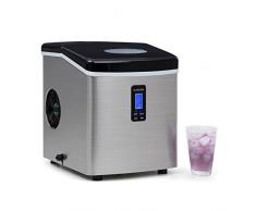 Klarstein Machine à  glacons 150W, réservoir 3,3L pour jusquà 13kg de glacons/jour (certifiée TÃV-GS, châssis en acier, silencieuse) - Noir