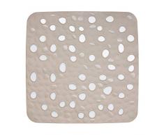 Kela 22141 Tapis de Douche Antidérapant PVC Beige 53,5 x 53,5 cm