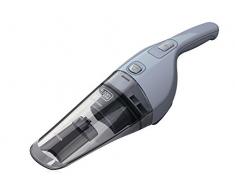 BLACK+DECKER NVB215W-QW Aspirateur à main sans fil - 7,2 V - Autonomie : 8 min - Chargeur par prise Jack 7.5, 370 ml, Gris