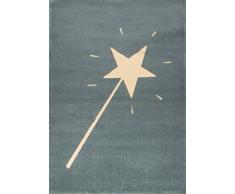 Art pour enfant Label qualitÃ© certifiÃ© Standard 100Â Magic Wand Tapis, 100% polypropylÃ¨ne, bleu, 120Â x 170Â cm