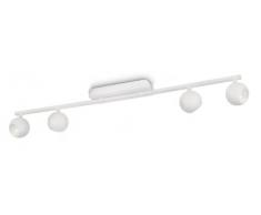 Philips Ledino Plafonnier Réglette LED Aluminium Blanc 4 x 75 W