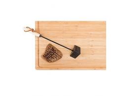 Luckies LUKBBQ Barbecue | Outil marqueur de Steaks, Plastique, Noir, 33,5x7x6 cm