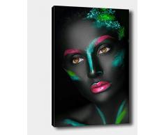 Bonamaison Peinture sur toile, multicolore, 70 x 100 cm - Conçu et fabriqué en Turquie