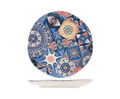 H&H 828577 Angie Lot de 12 Assiettes Ã Fruits en GrÃ¨s 20 cm