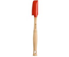 Le Creuset, Spatule Passe-Partout avec TÃªte Amovible en Silicone, Longueur : 33 cm, Silicone/Bois, Cerise