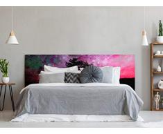 Oedim TÃªte de lit en PVC Motif Arbre et Rose Ciel 150 x 60 cm