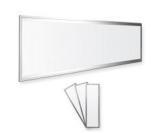 3x LEDVero 120x30 Panneau Ultraslim de LED - 36W, 3000lm, 4500K Plafonnier encastrÃ© avec clips de montage et transformateur EMV2016 - blanc neutre