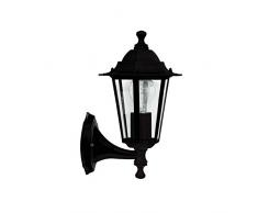 Garza Aura Applique murale descendente E27, noir et bleu