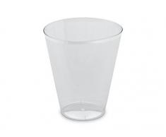 GUILLIN - SERVIPACK VC20C CARTON DE 1200 Verre Forme ÃvasÃ©e 20/23Cl, Plastique, Transparent, 7,4 x 7,4 x 8,6 cm