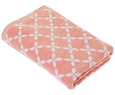 Lasa Home Draps 70x140, Collection Shibori, Motifs Floraux, Orange 100% Coton, 70x140x1 cm