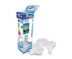 Century pr4b-045360Â TriLED Spot LED, 38Â Â°, culot gU5.3, 4Â W, 6000Â K, 248Â lm, plastique, blanc, set de 3Â piÃ¨ces