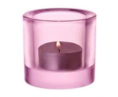 Iittala Kivi Votives Photophore en Verre 1 unité, Verre, Rose Clair, 7.2 x 7.2 x 6 cm