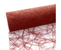 HKT Home Deco Sizoweb Chemin de table rouge carmin de rouge foncé de 7,9 cm Rouleau 50 m 64 013 R