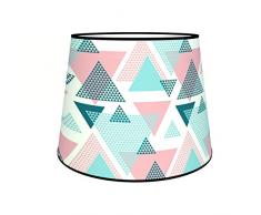 Abat-jours 7111307094586 Conique Louise Lampadaire, Tissus/PVC, Multicolore