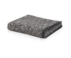 MÃVE Brooklyn Serviette de Bain MÃ©lange 80 x 150 cm, FabriquÃ© en Allemagne, 85 % coton / 10 % viscose en pulpe de bambou / 5 % lin, Nature / Black (Noir)