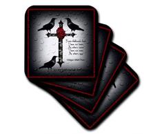 3dRose CST_165355_1 Dessous de Verre, Mutli-Colour, set-of-4-Soft