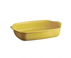 Emile Henry EH909654 Grand Plat à Four Rectangulaire, Céramique, Jaune Provence 42 X 27 X 9 cm