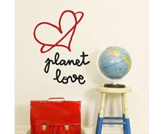 Chispum VIAMOR084Se - Sticker décoratif, 28 x 31 cm, Design Planet Love