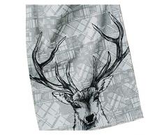 Gillian Kyle Torchon Motif cerf Gris Taille Unique