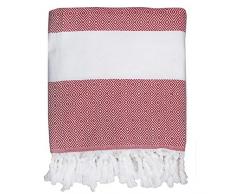 Moorish Idol - Fouta Losange- 100cm x 200cm- 230 g/m2- Rouge