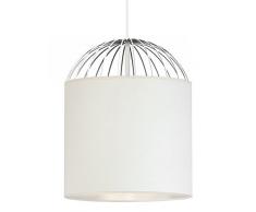 Tosel 17031 Suspension 1 LumiÃ¨re, Verre, E27, 40 W, Transparent, 15,5 x 90 cm