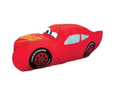 Disney Rusteze Velboa Cars Coussin, Polyester, Rouge, 36x36 cm