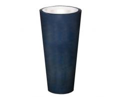 Green City Up S Pot de Fleurs Rond à Réserve dâEau Plastique Anthracite/Blanc