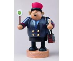 KWO Olbernhau Encens Allemand Fumeur Railroadman - 20 cm / 8 Pouces - Authentique Allemand Fumeurs Erzgebirge - KW