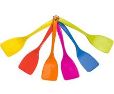 Home 8913400 Lot de 6 truelles en mélamine Couleurs assorties Ustensiles de cuisine