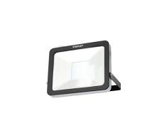 Stanley LED slim line Projecteur sans dÃ©tecteur, Acier, Noir, Acier, 6000k, 19.8 x 27.2 x 4 50watts