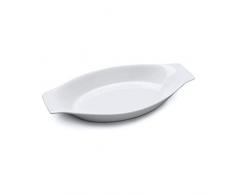 WM Bartleet & â¿Sons 1750 T173 Plat à gratin contemporain en porcelaine Blanc 32 cm