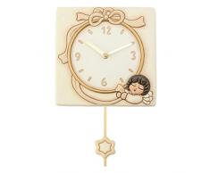 THUN K2951A80 Horloge Ã Pendule Angel Neutral avec Ange en CÃ©ramique 33 cm H CÃ©ramique Unique