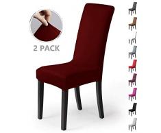 PETTI Artigiani Italiani Housse de Chaise Coprisedie Pack X2 Bordeaux