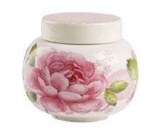 Villeroy & Boch Rose Cottage Sucrier, 360 ml, Hauteur: 85 cm, Porcelaine Premium, Blanc/Multicolore