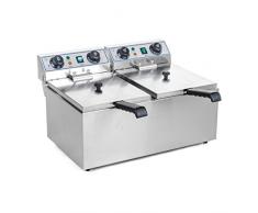 Helloshop26 Friteuse Cuve Amovible avec Minuterie Professionnelle, 10 liters