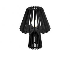 LEITMOTIV LM1784 Lampes de bureau, Bois, Noir