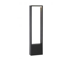 Lucide 28857/61/30 Borne extÃ©rieur, Aluminium, LED intÃ©grÃ©, 6.5 W, Anthracite