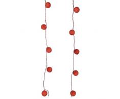 Blachere A793R RIDEAU 25 BOULES VELOURS ROUGE