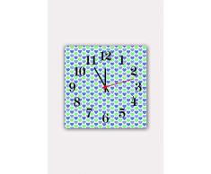 Bonamaison Horloge Murale en MDF, Multicolore, 30 x 30 cm