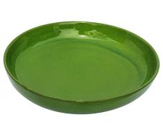 Amazing Cookware Assiette Creuse en Terre Cuite 28 cm â Vert