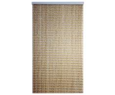 Estoronline Rideau de Perles en polystyrène 100x90x210 cm Marron/Beige