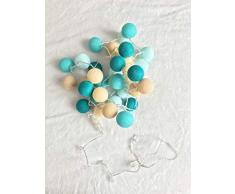 Les Merveilleuses dAugustine - Guirlande lumineuse 20 Boules Ciel dÃté