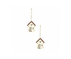 Galileo Casa Nichoir Lot de 2Â Crochets, Bois, Multicolore, 7Â x 6Â x 5Â cm, 2Â unitÃ©s