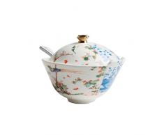 SELETTI Sucrier en Porcelaine Hybrid-Maurilia Ã cm 12 H.9C/CuillÃ¨re