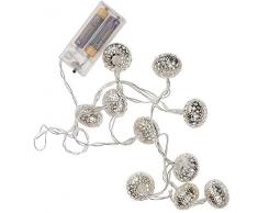 Out of the blue Guirlande Lumineuse avec Boules en métal argenté