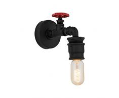 Homemania 8698522547091 Lampe Mural, Couleur Noir, en Métal-Pour La Maison, Bureau, Séjour, Chambre, Taille unique