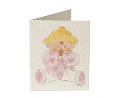 Mopec x22.2 â Carte LIBRITO dune poupée vêtue de Couleur Rose, Pack de 100 pièces