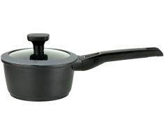 GSW 167871 Easy Click Casserole en aluminium, plastique, verre, silicone, noir 16 cm