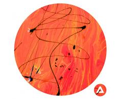 Homedecor. Maison de Flamme Valse DIY adhÃ©sif Cercles Murale sur Toile, tissÃ© Polyester, Grande, 71Â x 71Â cm, Tissu, Multi/Couleur, 71Â x 71Â x 71Â cm