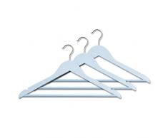 Zeller Lot de 3 cintres Color, Bleu Clair, ca. 44 x 23 cm